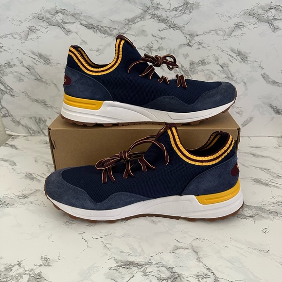 Polo Ralph Lauren Trackster 200 II Harris Tweed Athletic Sneakers Men Size 11.5 - Picture 2 of 7